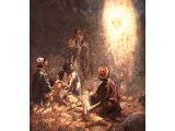 The angels appear to the shepherds - by William Hole